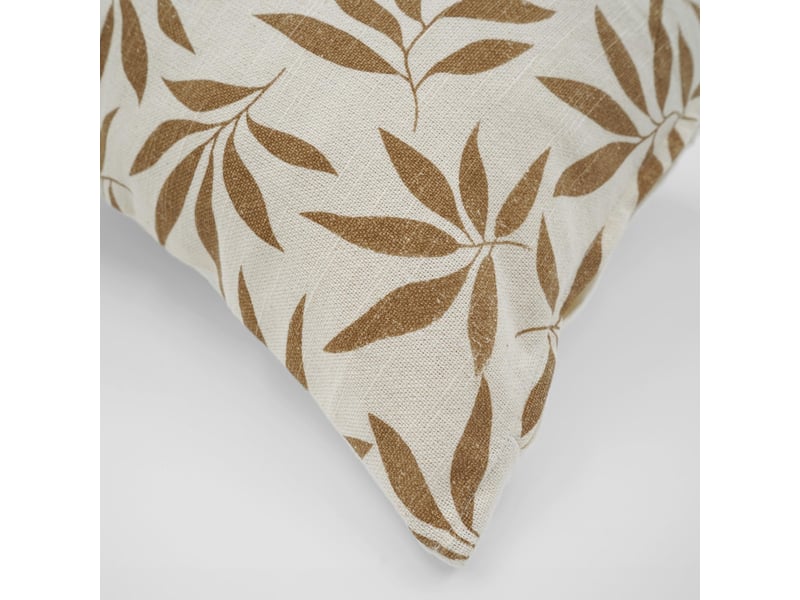 Coussin déco imprimé salsa 45x45cm naturel  - Conforama C