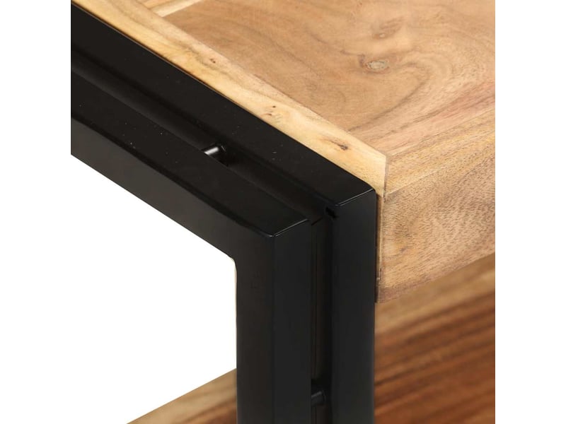  Meuble tv - banc tv - meuble de rangement 90x30x40 cm bois d'acacia solide  - Conforama D