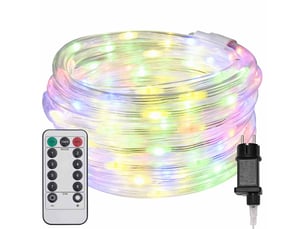 Lumière en corde, éclairage de noël avec 240 led multicolore 10 m pvc cf62229