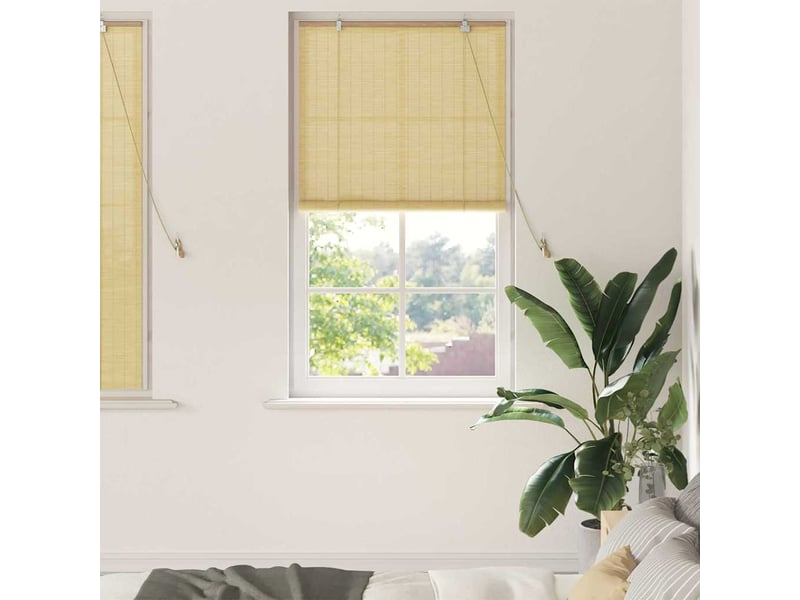 Store enrouleur, store à rouleau nature 80 x 160 cm bambou cf45356 - Conforama B