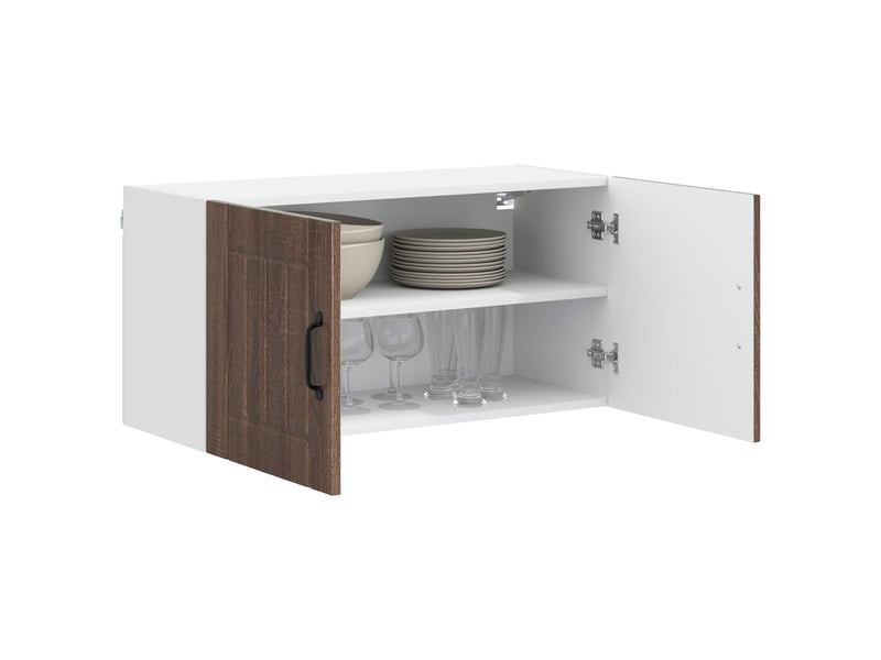 Meuble mural de cuisine, armoire de cuisine chêne brun 80x31x40cm bois d'ingénierie shl822 - Conforama C