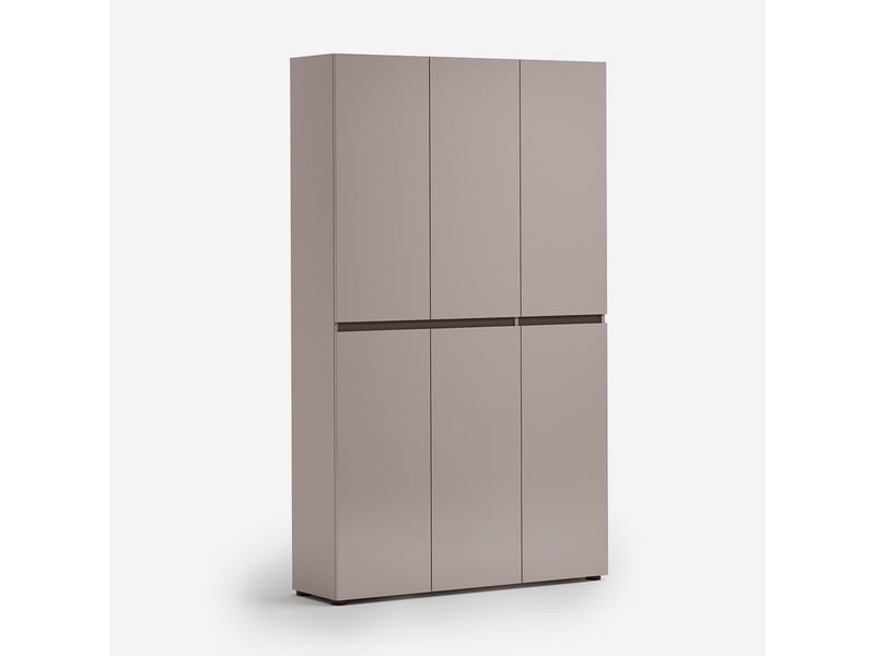 Meuble à chaussures xl 6 portes avec 10+10 étagères mister - beige - Conforama A