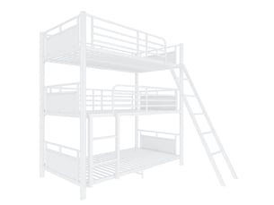 Lit superposé 90x200 cm <strong>HAUSS SPOLE</strong> <strong></strong> coloris blanc