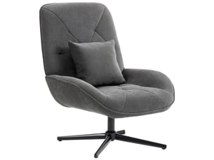 Fauteuil fixe pivotant  <strong>PANGIVO</strong> <strong></strong> Tissu gris
