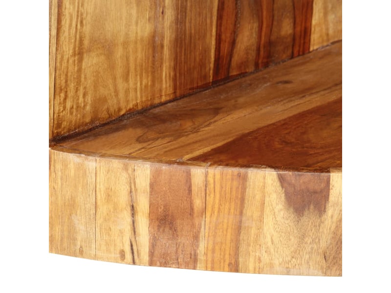  Vidaxl table basse ronde 65x30 cm bois solide  - Conforama E