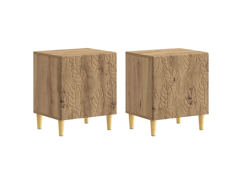  Table de chevet - cabinet de chevet - table de nuit 2 pièces chêne artisanal 43 x 34,5 x 50 cm  - Conforama A