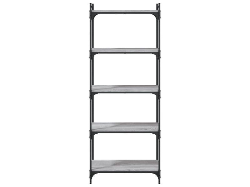  Bibliothèque à 5 niveaux, armoire à livres sonoma gris 60x30x154 cm  - Conforama D