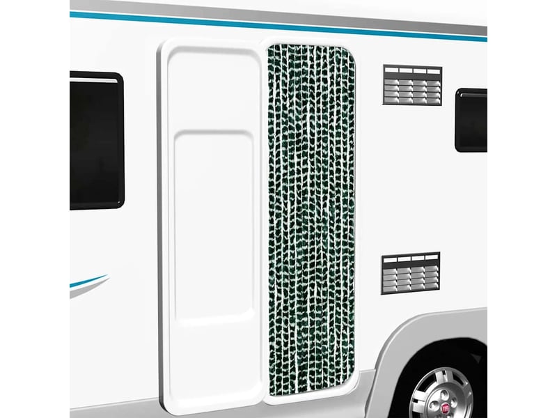  Rideau anti-mouches, moustiquaire vert et blanc 56x200 cm chenille cf43587  - Conforama B