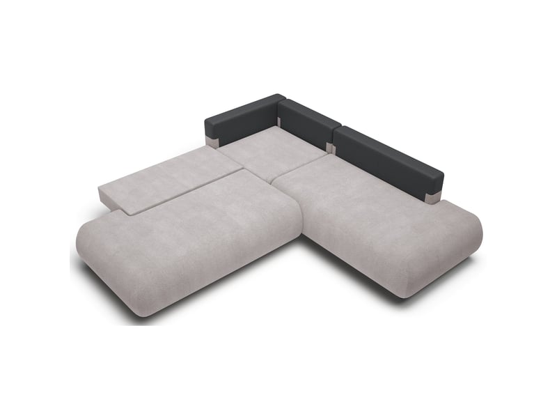  Selsey armone - canapé d'angle convertible - 265 cm - gris clair Armone - Conforama D