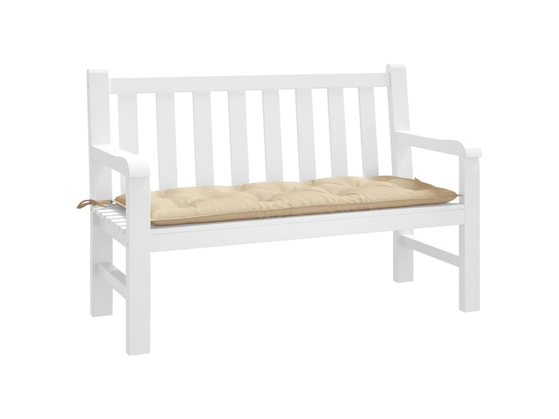  Coussin de banc de jardin, coussin d'assise beige 120x50x7 cm tissu oxford cf52652  - Conforama B