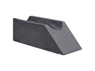 Coussin pour les jambes, oreiller 68 x 25 x 21,5 cm ferme mousse pu gris cf56584