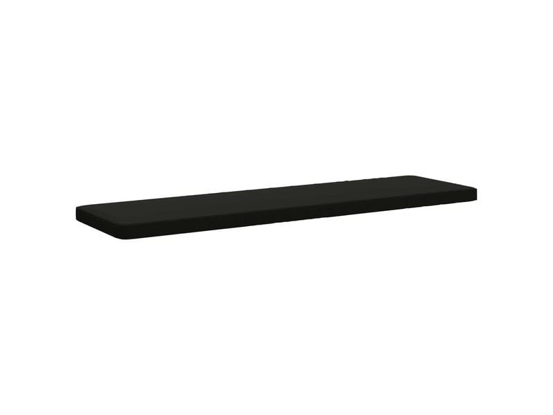 Lot de 2 coussins de banc, coussins d'assise vught 100 % polyester noir cf58032 - Conforama D