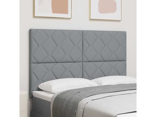 Tete de lit A poser largeur 144 cm <strong></strong> <strong></strong> argenté