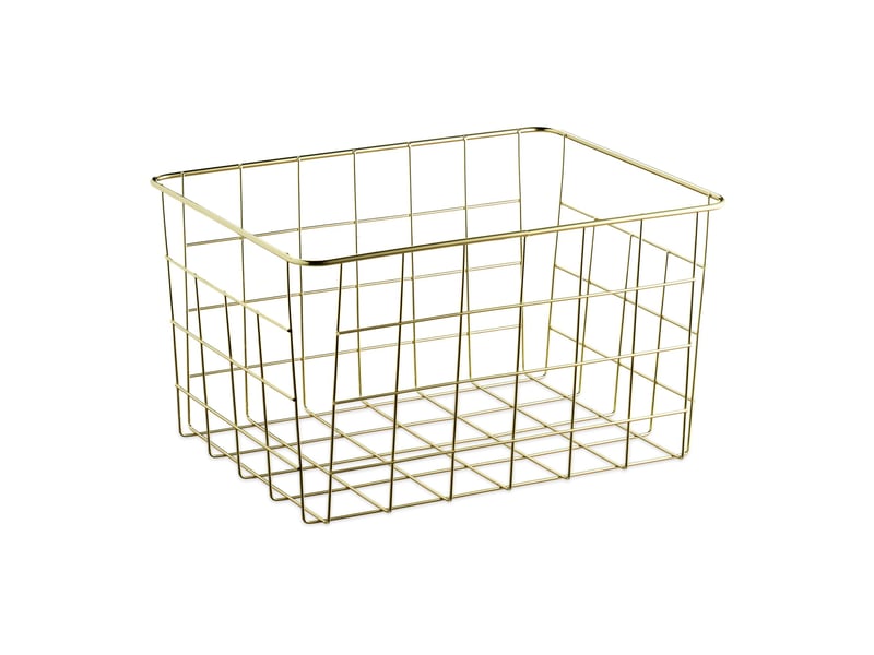  Lot de 3 paniers de rangement métalliques pratiques salle de bain 15,5 x 28 x 20 cm en métal noir 13_0008844  - Conforama A