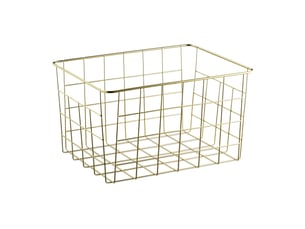 Lot de 3 paniers de rangement métalliques pratiques salle de bain 15,5 x 28 x 20 cm en métal noir 13_0008844