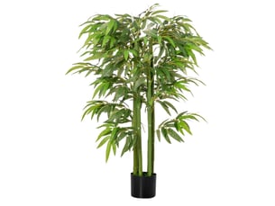 Plante artificielle bambou arbre artificiel 140 cm avec pot, fausse plante vert décoration d'intérieur