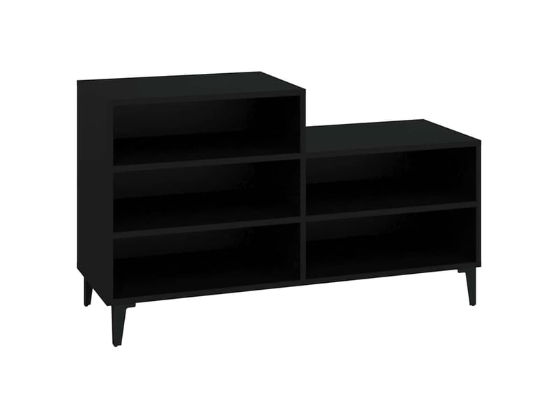  Meuble à chaussure, armoire à chaussures noir 102x36x60 cm bois d'ingénierie shl2735  - Conforama A