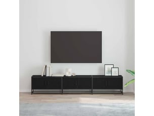 Meuble tv coloris noir 210 cm <strong></strong>  <strong></strong>