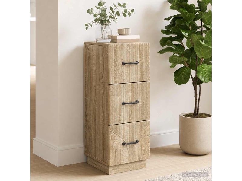  Armoire de rangement bureau, armoire à tiroirs 33 x 34.5 x 87 cm bois d'ingénierie shl9412  - Conforama D