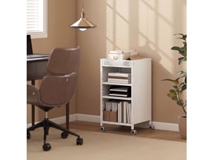 Bibliotheque coloris  blanc  <strong>FLORAGRACE</strong> <strong></strong> - 35 cm x 69.5 cm