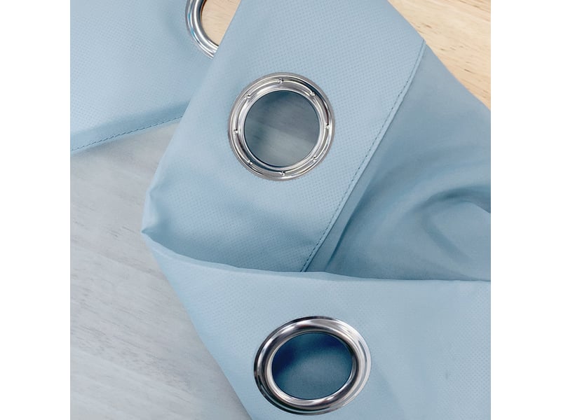  Rideaux en tulle bleu, apportent une lumière douce à votre pièce, chambre salon, lot de 2, l130cm x h213cm  - Conforama C