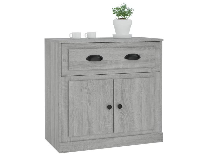  Buffet - bahut - meuble de rangement sonoma gris 70x35,5x67,5 cm bois d'ingénierie  - Conforama D