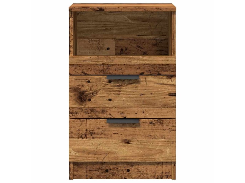  Bedside table de chevet - table bois ancien medium engineered wood  - Conforama D