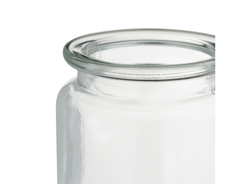  Lot de 12 photophores ronds déco ambiance cosy salon cuisine 8 x 8 x 10 cm en verre transparent 13_0013530  - Conforama B