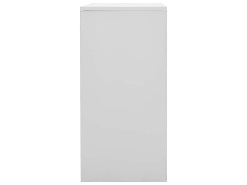  Armoire à casier, rangement de bureau gris clair et vert 90x45x92,5 cm acier shl2223  - Conforama C