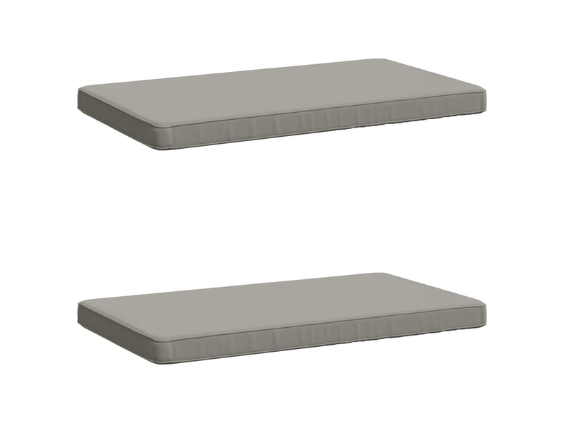  Lot de 2 coussins de banc, coussins d'assise vught 100 % polyester gris cf57997  - Conforama A