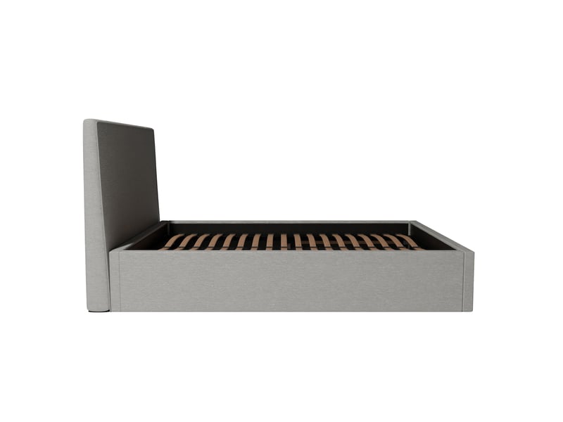  Lit coffre 160x200cm - blanc - collection emma - morphea  - Conforama D