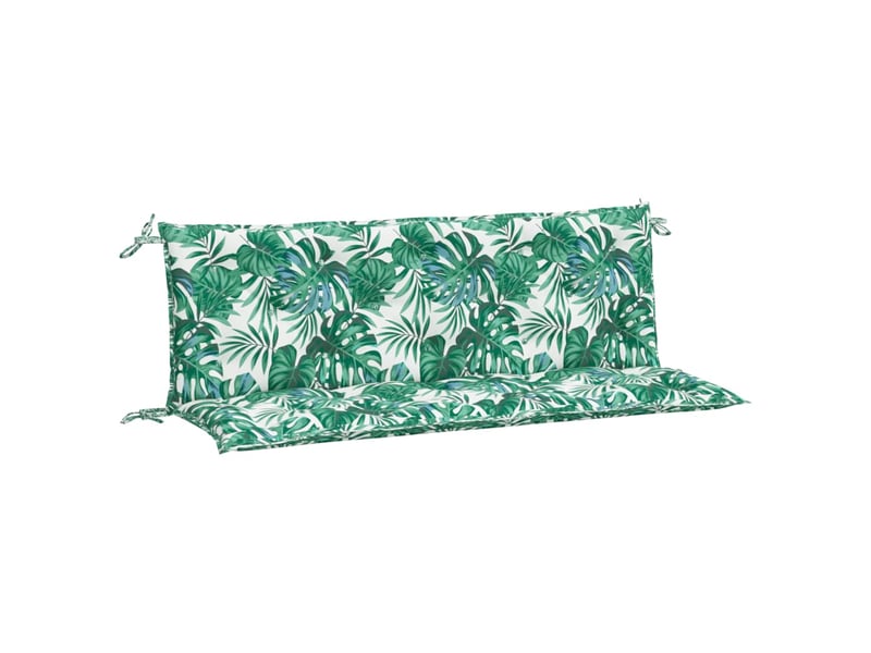  Lot de 2 coussins de banc de jardin, coussins d'assise motif de feuilles cf58666  - Conforama A