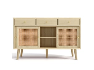 Buffet      - 120 cm coloris bois foncé 