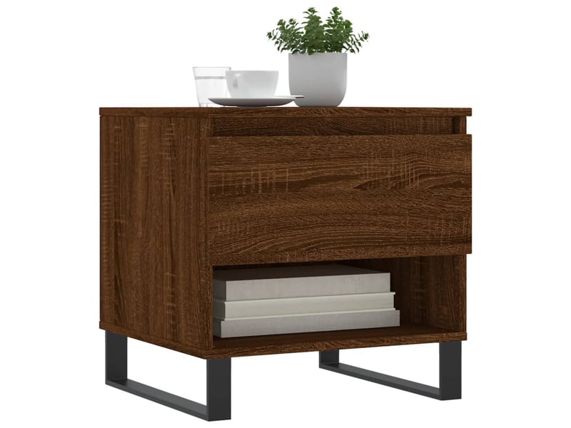  Tables basses 2 pcs - table de salon - table à thé chêne marron 50x46x50 cm bois d'ingénierie  - Conforama C