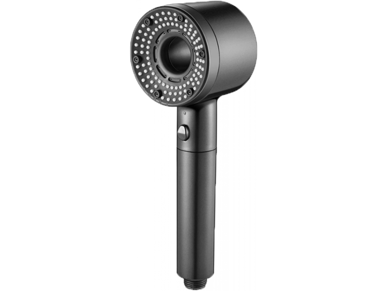  Pommeau de douche 7 en 1, 5 modes réglables, haute pression, économie d'eau, filtre portable, crochet, tuyau, accessoires de salle de bain  - Conforama D