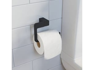Salle de bain wc porte-rouleau de papier toilette carré noir mural élégant moderne