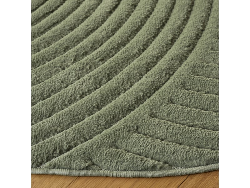  Tapis moderne en polypropylène vert, 201 cm  - Conforama C
