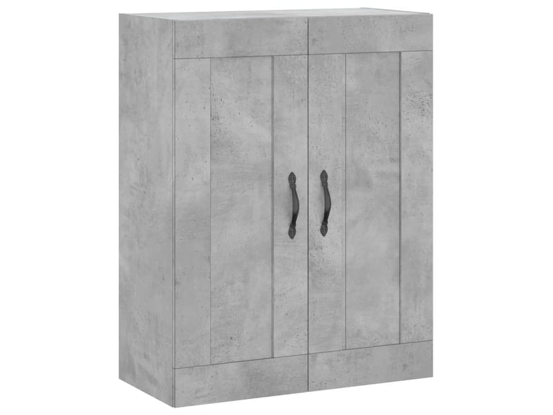  Buffet haut - bahut - meuble de rangement gris béton 69,5x34x180 cm bois d'ingénierie  - Conforama E