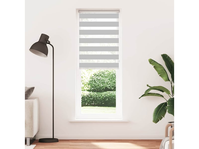  Store zèbre, store de fenêtre gris clair largeur du tissu 80,9 cm polyester cf48525  - Conforama A