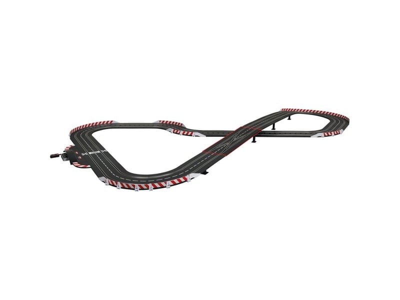  Circuit slot digital 1:32 carrera digital 132 full throttle 2 voitures gt boucle et changement de voie 20030045 - Conforama D