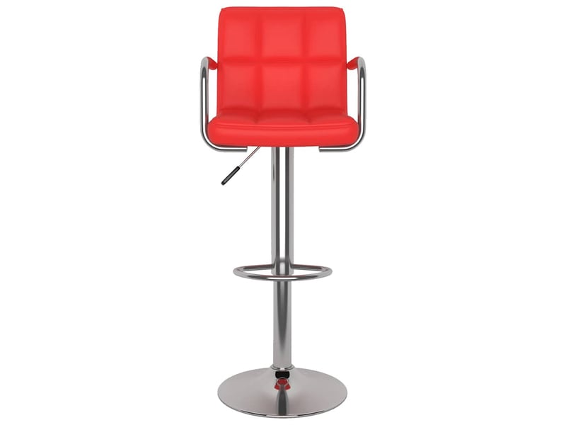  Lot de 2 tabouret de bar, chaise de bar rouge similicuir shl72794  - Conforama D