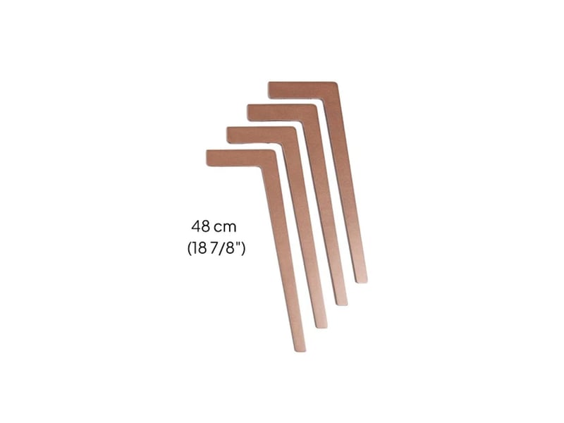  Pieds de table tulla, moka, longs LeMOL - Conforama A