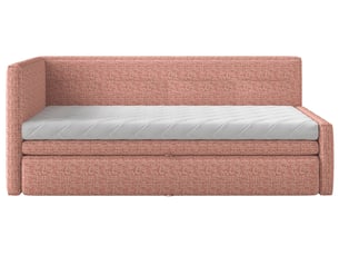 Lit 2 places 90x200 cm SELSEY Nesmi coloris rose