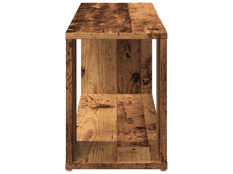  Meuble tv - banc tv - meuble de rangement vieux bois 100x24x32 cm bois d'ingénierie  - Conforama E