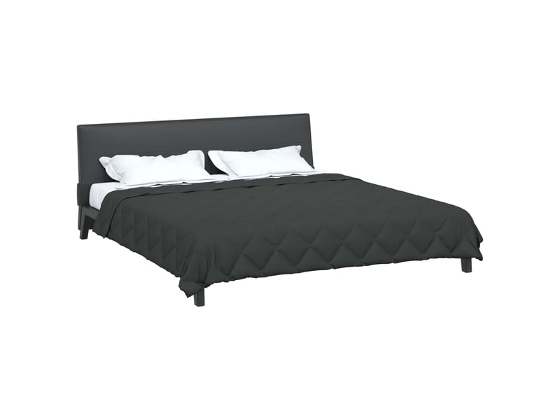  Duvet - couette d'été simple 220 x 200 cm été 200 gsm anthracite  - Conforama C