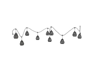 Guirlande de 10 lumières en plastique noir avec ampoule 500x14x14 cm (h)