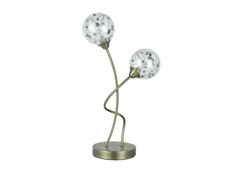  Lampe à poser fabrilamp rio de janeiro g9 coloris cuir 45 x 24 x 14 cm 154172014 - Conforama A