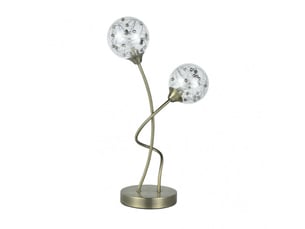 Lampe à poser fabrilamp rio de janeiro g9 coloris cuir 45 x 24 x 14 cm
