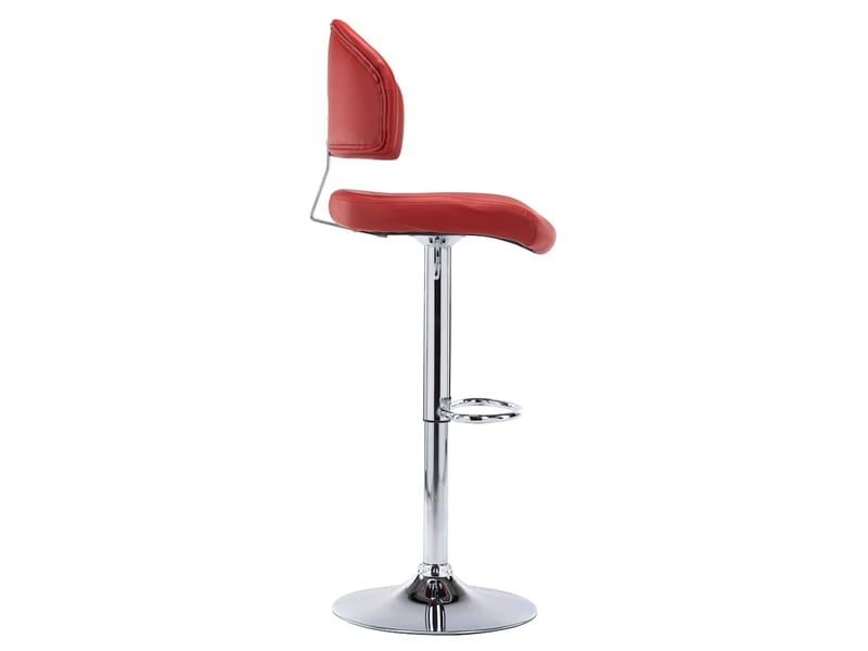  Tabouret de bar, chaise de bar rouge bordeaux similicuir shl55085  - Conforama C