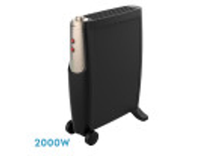  Fabrilamp imperial radiateur mica 2000 w 2 éléments noir et or 226722016 - Conforama B
